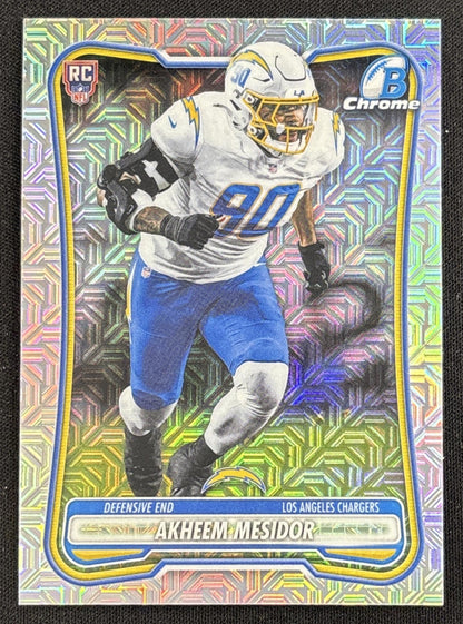 Akheem Mesidor 2026 Bowman Chrome NFL Mojo Refractor Chargers