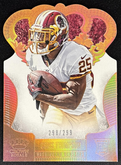 Chris Thompson 2013 Panini Crown Royale Bronze Holo Die Cut Crown/299 Redskins Washington Redskins Default Title Sports Trading Cards