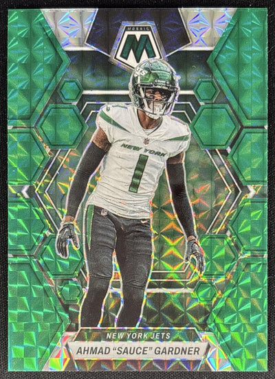 Ahmad "Sauce" Gardner 2023 Panini Mosaic Green Mosaic Jets Sports Trading Cards
