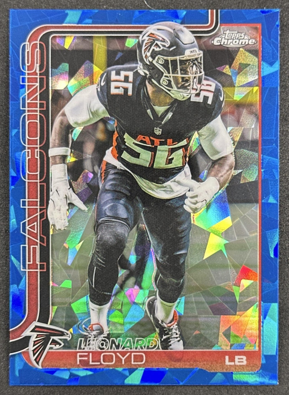 Leonard Floyd 2025 Topps Chrome Sapphire Falcons Sports Trading Cards
