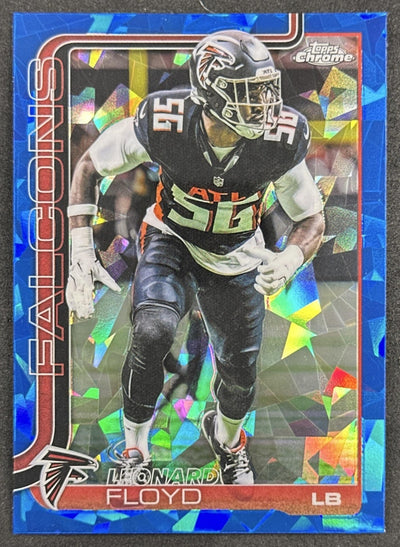 Leonard Floyd 2025 Topps Chrome Sapphire Falcons Sports Trading Cards