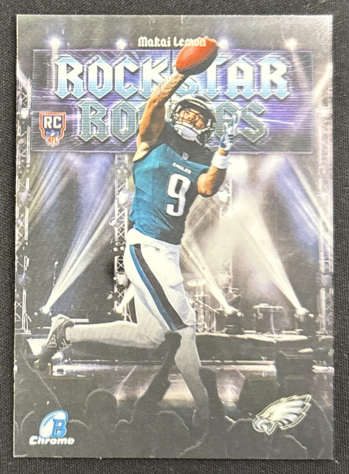 Makai Lemon 2026 Bowman Rockstar Rookies Chrome Eagles