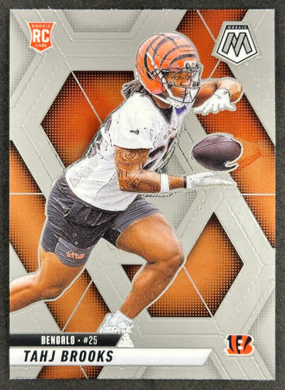 Tahj Brooks 2025 Mosaic Rookies Bengals Sports Trading Card
