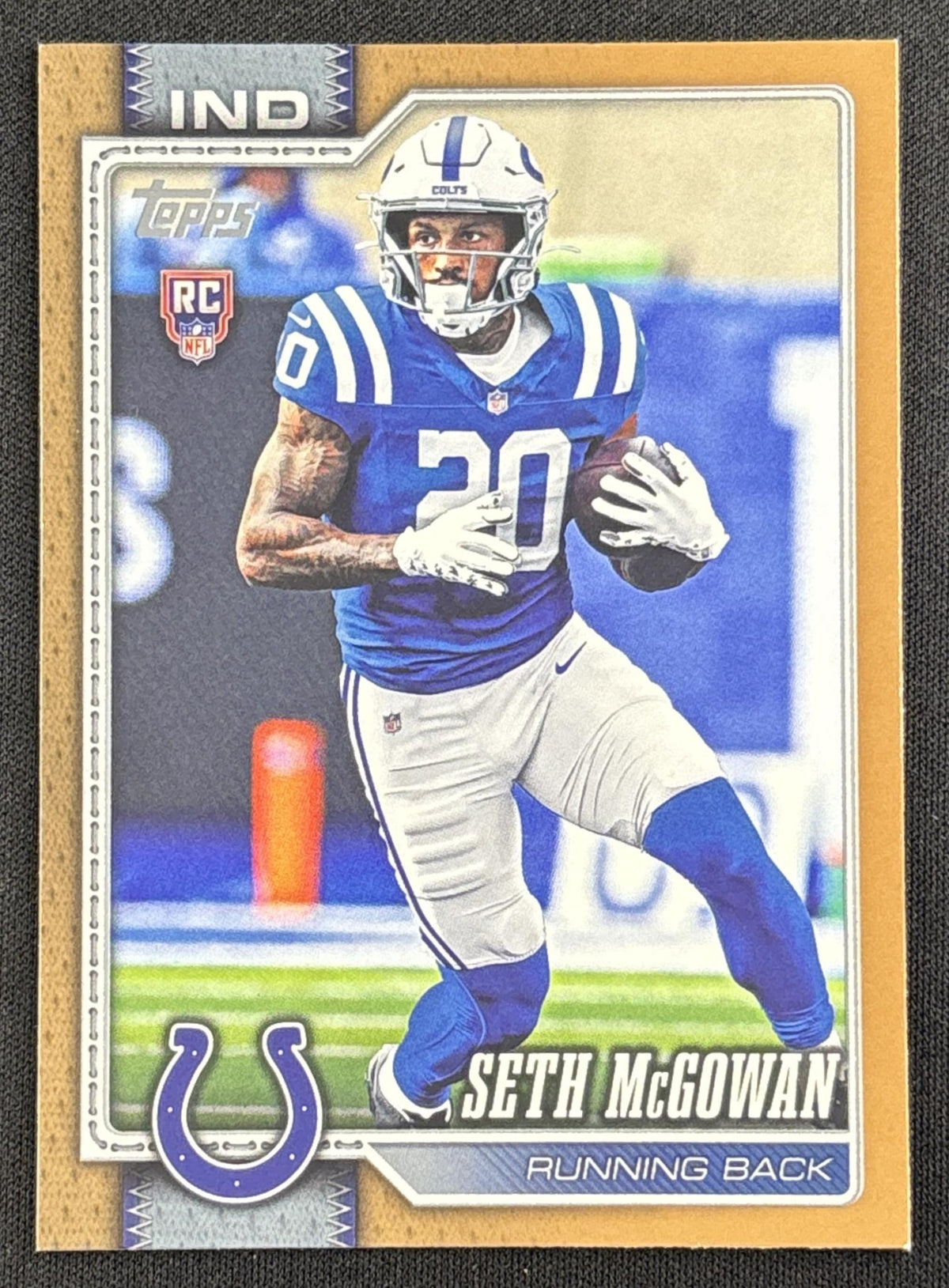 Seth McGowan 2026 Topps Gold /2026 Colts