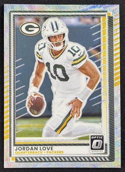 Jordan Love 2025 Panini Donruss Optic Wave Prizm /300 Packers