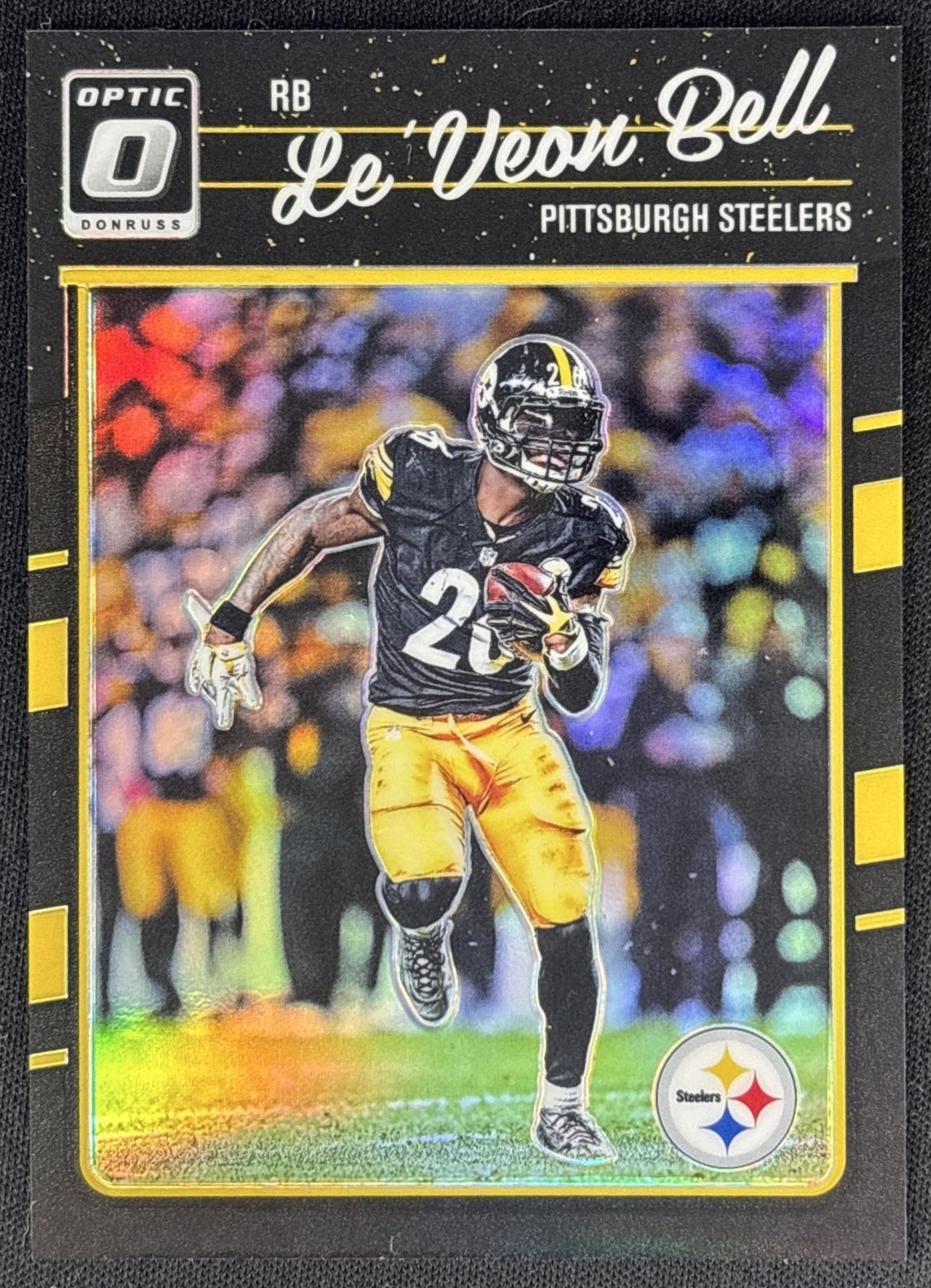 Le Veon Bell 2016 Panini Donruss Optic Black /25 Steelers front