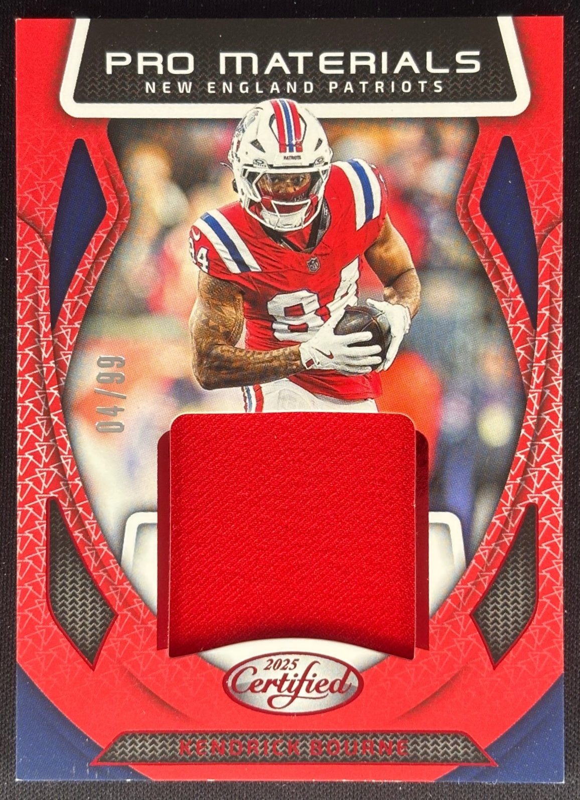 Kendrick Bourne 2025 Panini Certified Pro Materials Red /99 Patriots Default Title Sports Trading Cards