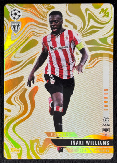 Inaki Williams 2025 Topps Match Attax Madness UEFA Champions League Common Sports Trading Cards
