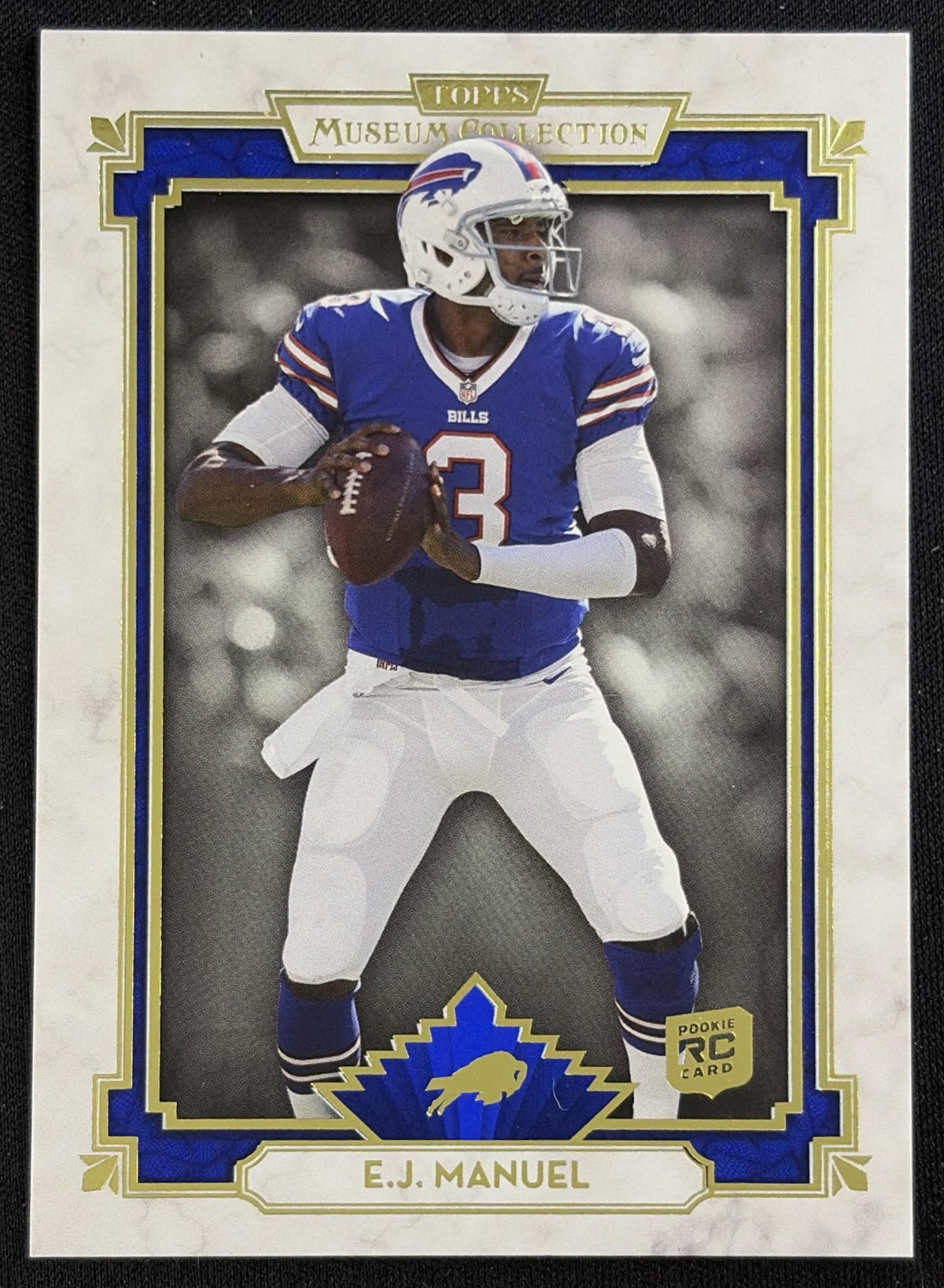 EJ Manuel 2013 Topps Museum Collection Sapphire /99 Bills - Front