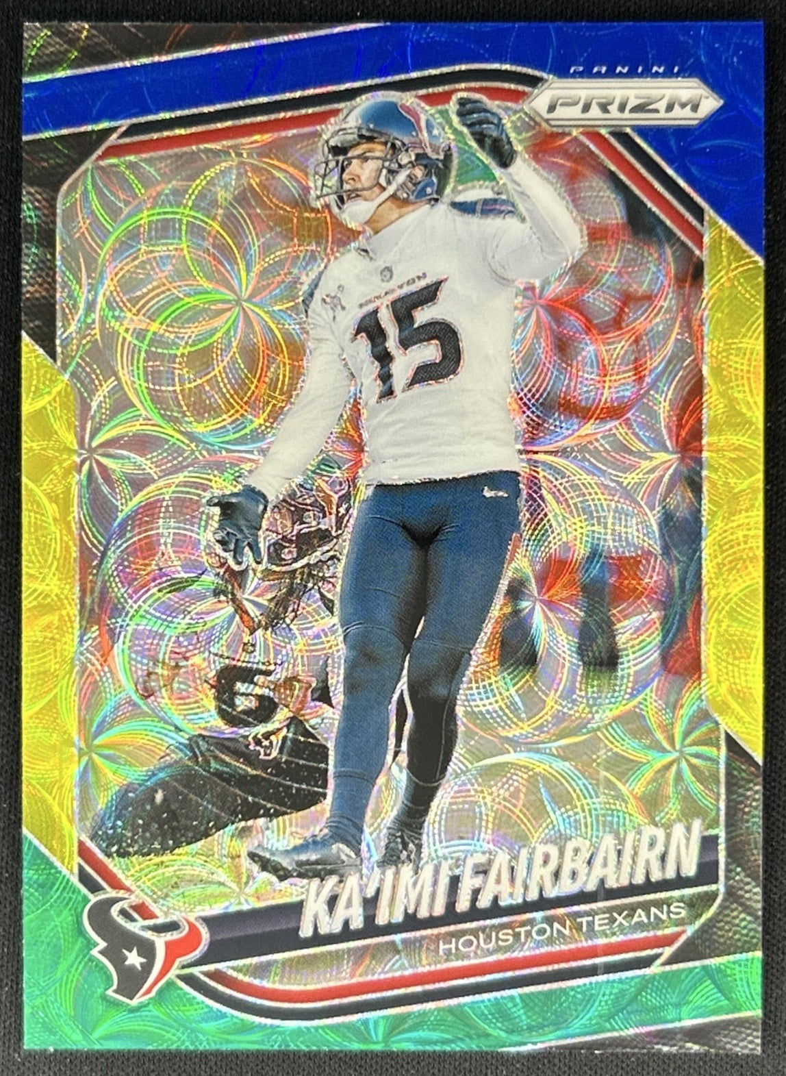 Daniel Carlson 2025 Panini Prizm Choice Blue Yellow & Green Raiders