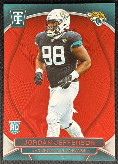 Jordan Jefferson 2024 Totally Certified Rookies Mirror Red /249 Jaguars Default Title Sports Trading Cards