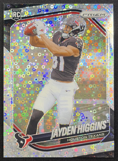 Jayden Higgins 2025 Panini Prizm No Huddle Texans Houston Texans