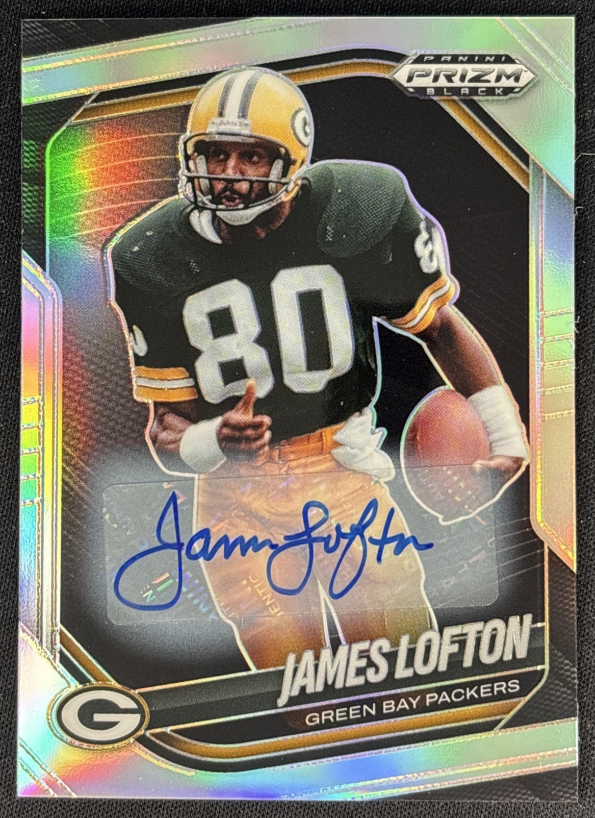 James Lofton 2025 Panini Prizm Black Auto Packers