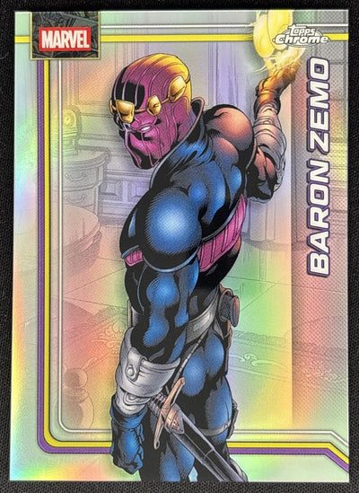 Baron Zemo 2026 Topps Chrome Marvel Comics Refractor Default Title Sports Trading Card