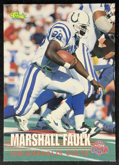 Marshall Faulk 1995 Classic NFL Rookies Colts Sports Trading Cards