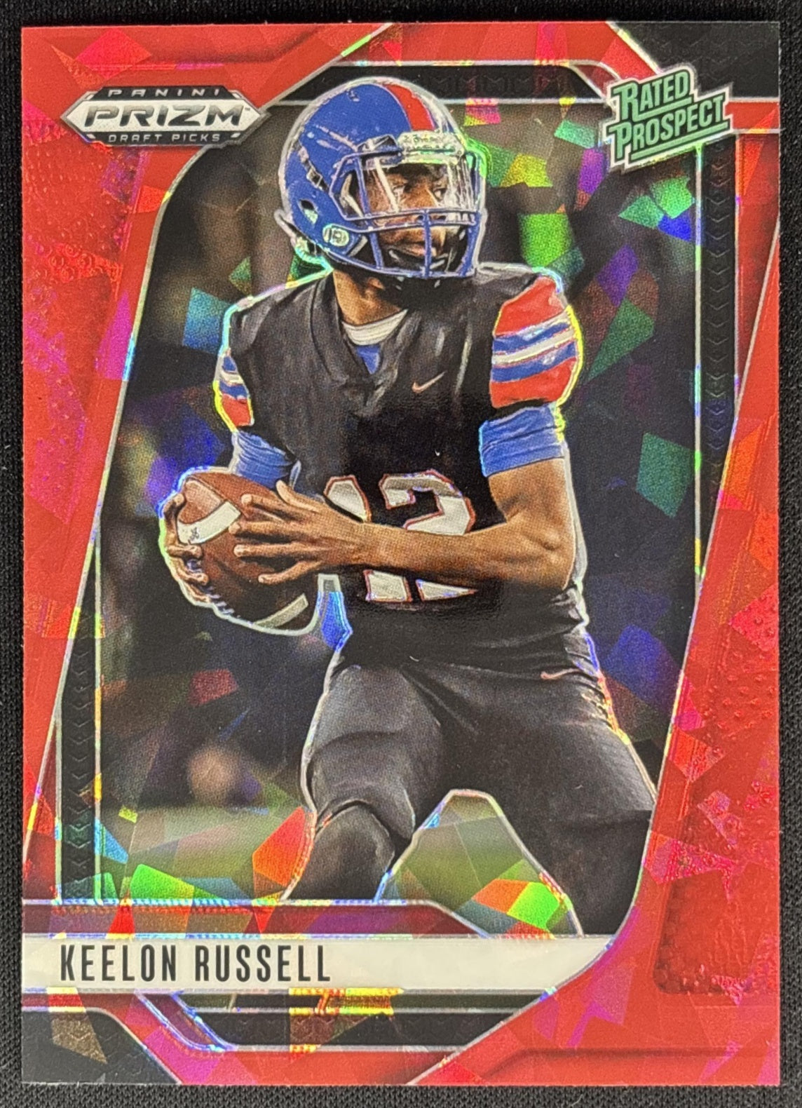 Keelon Russell 2025 Panini Prizm Draft Picks Red Ice Crimson Tide