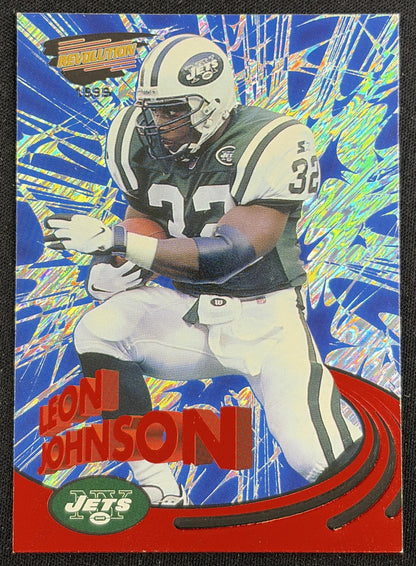 Leon Johnson 1999 Pacific Revolution Red /299 Jets Sports Trading Card