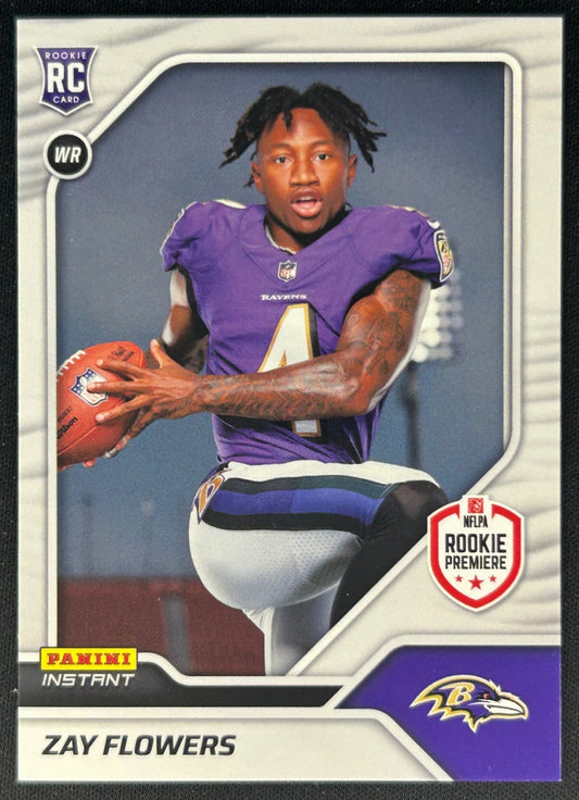 Zay Flowers 2023 Panini Instant NFL RPS First Look Ravens
