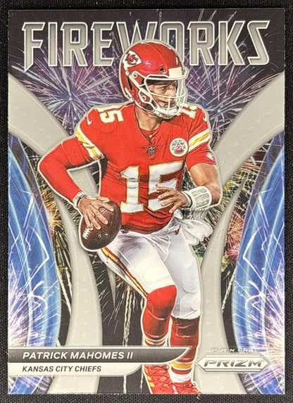 Patrick Mahomes II 2021 Panini Prizm Fireworks Chiefs Default Title Sports Trading Cards