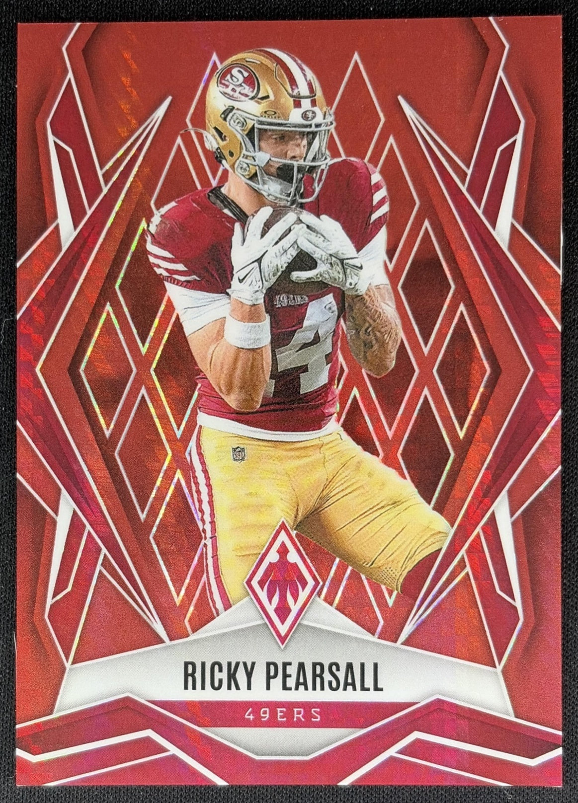 Ricky Pearsall 2025 Panini Phoenix Red Hyper Prizm /399 49ers front