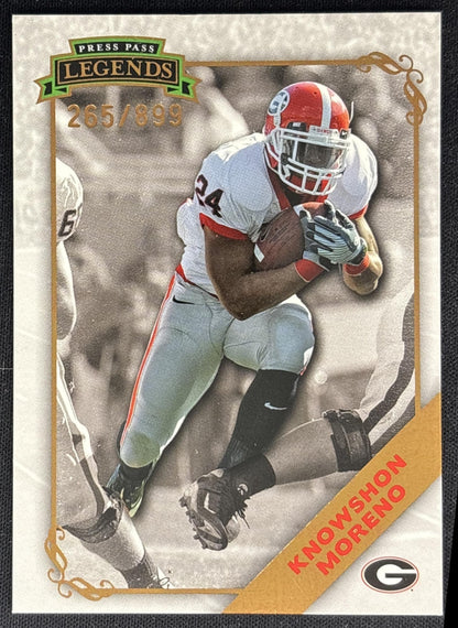 Knowshon Moreno 2009 Press Pass Legends Bronze /899 Bulldogs front