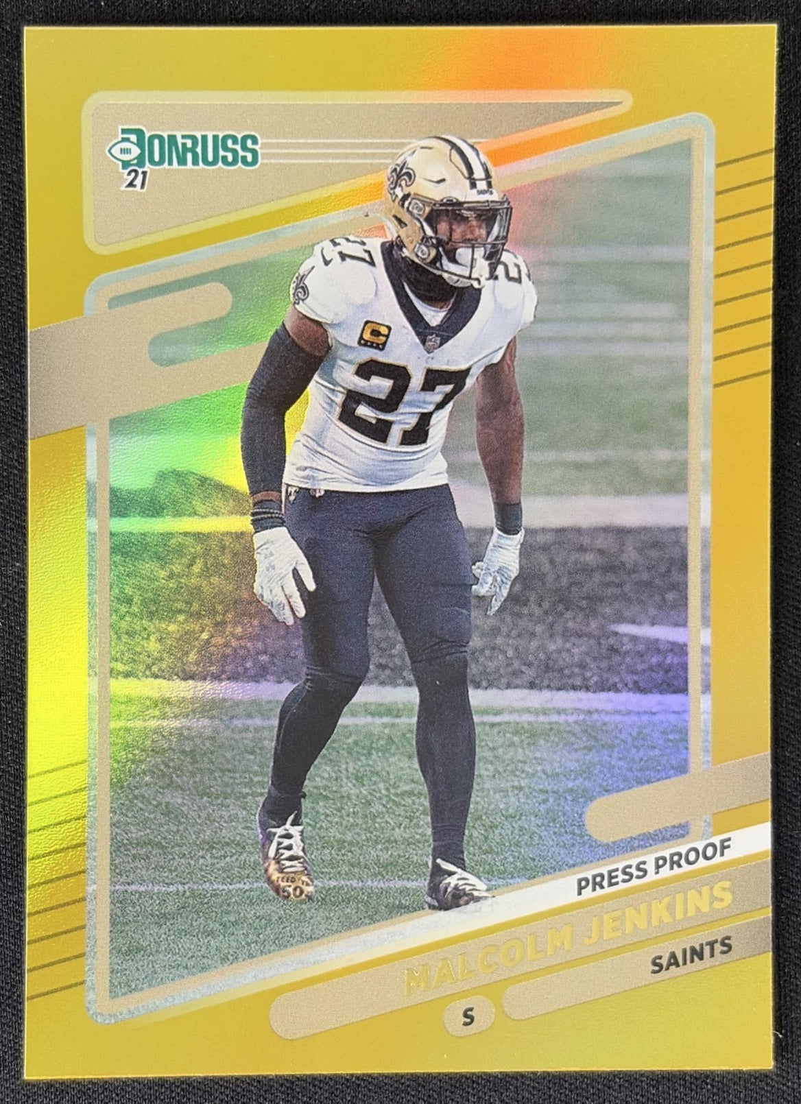 Malcolm Jenkins 2021 Panini Donruss Press Proof Premium Saints Sports Trading Card