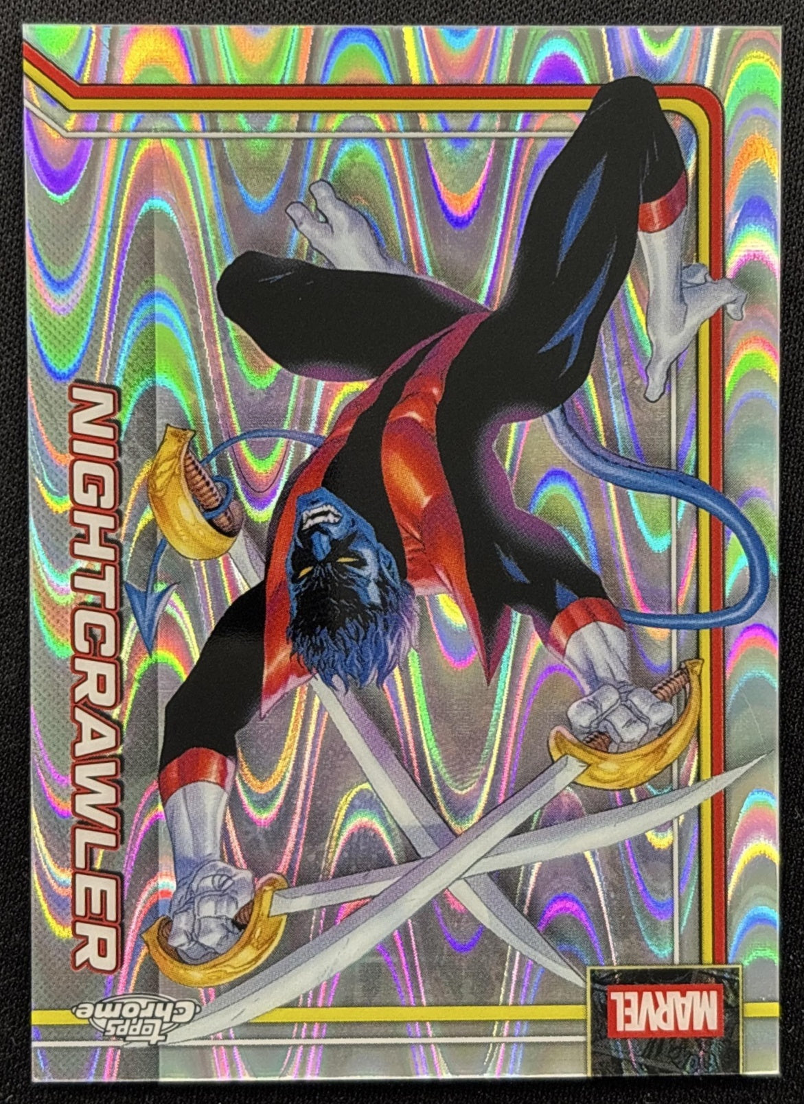 Nightcrawler 2026 Topps Chrome Marvel Comics RayWave Refractor front