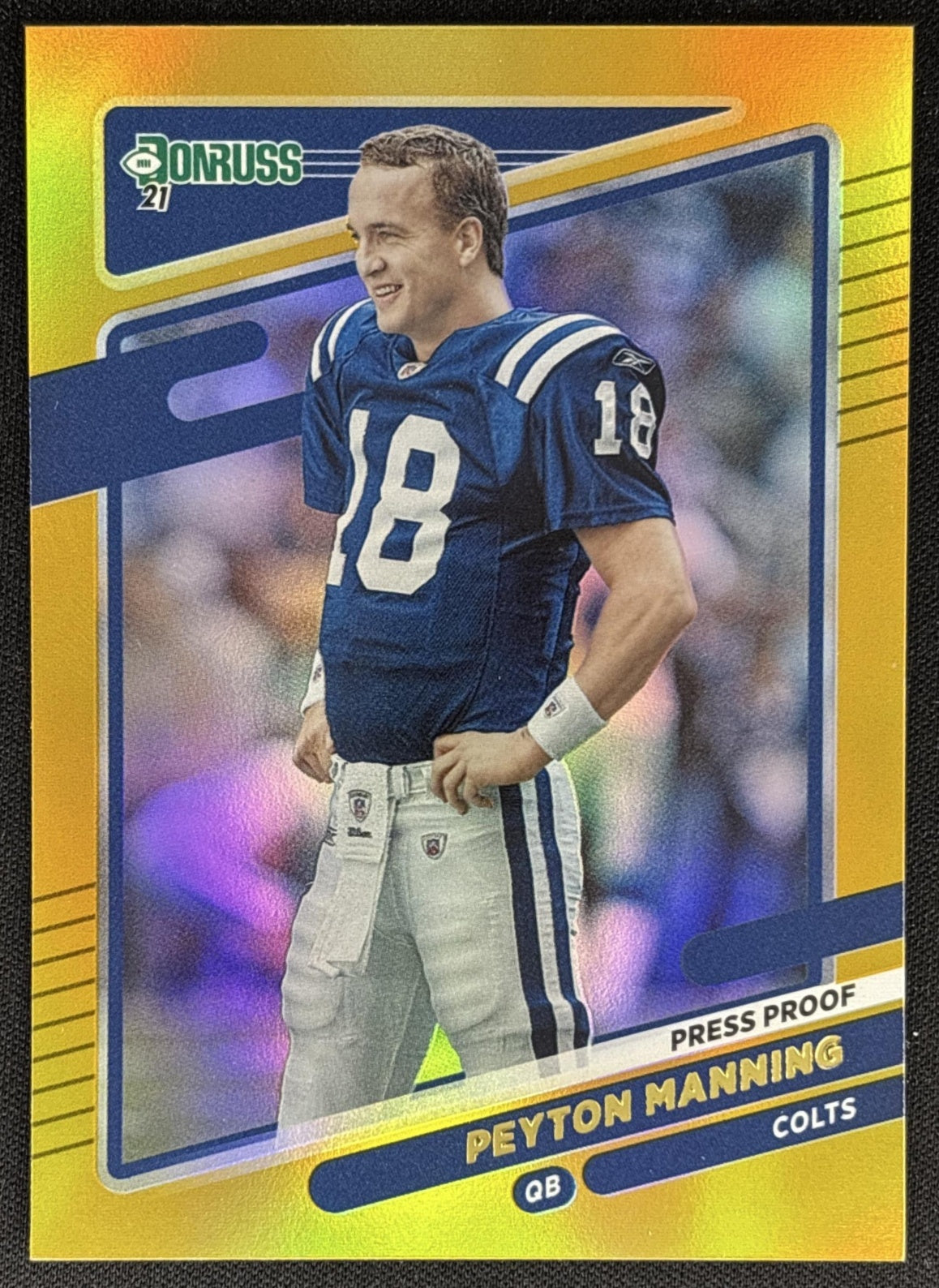 Peyton Manning 2021 Panini Donruss Press Proof Premium Colts