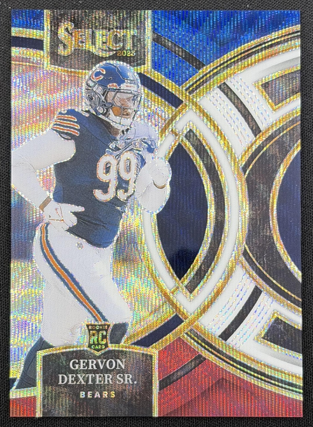 Gervon Dexter Sr. 2023 Panini Select Tri Color Prizms /225 Bears