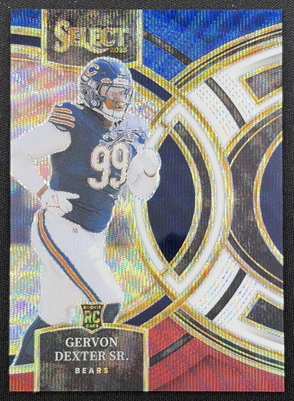 Gervon Dexter Sr. 2023 Panini Select Tri Color Prizms /225 Bears