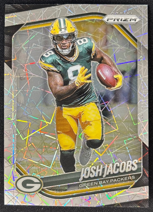 Josh Jacobs 2025 Prizm Lazer Prizms Packers - Front