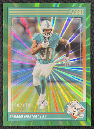 Raheem Mostert 2024 Panini Score Spokes /180 Dolphins