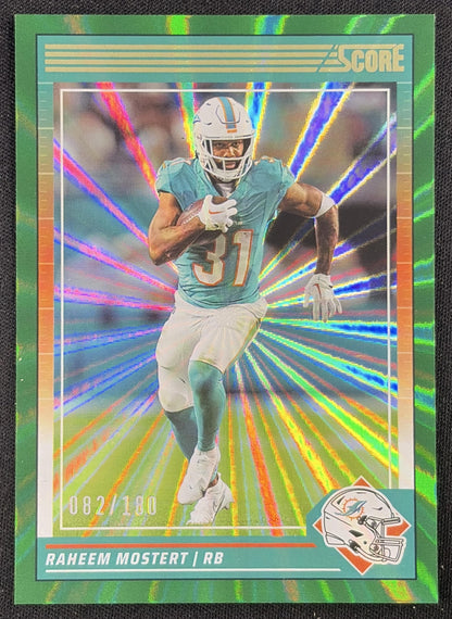 Raheem Mostert 2024 Panini Score Spokes /180 Dolphins