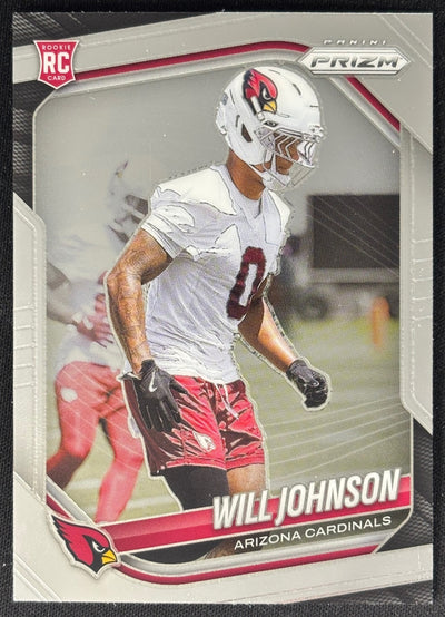Will Johnson 2025 Prizm Cardinals Sports Trading Card