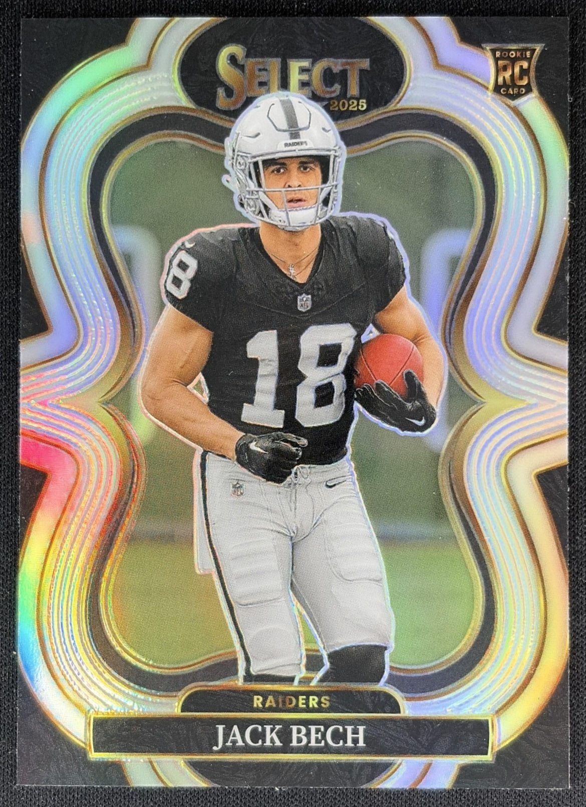 Jack Bech 2025 Panini Select Suite Level Silver Prizm Raiders Sports Trading Cards