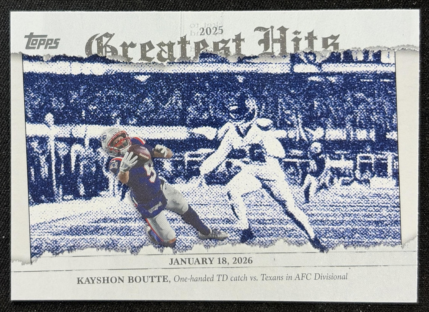 Kayshon Boutte 2026 Topps 2025 Greatest Hits Patriots front