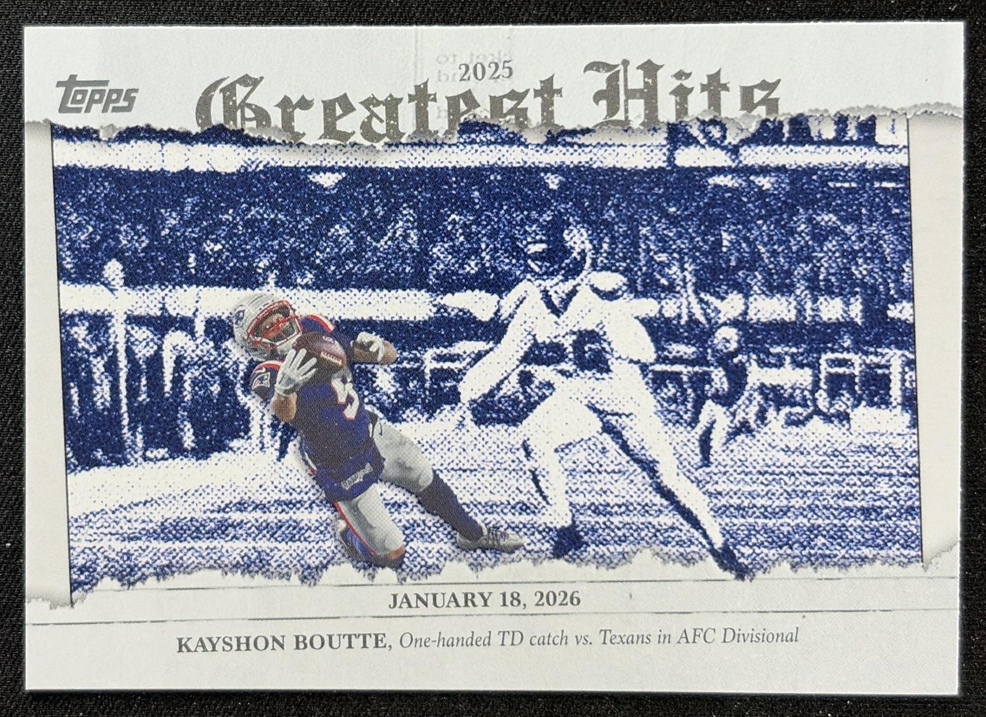 Kayshon Boutte 2026 Topps 2025 Greatest Hits Patriots front