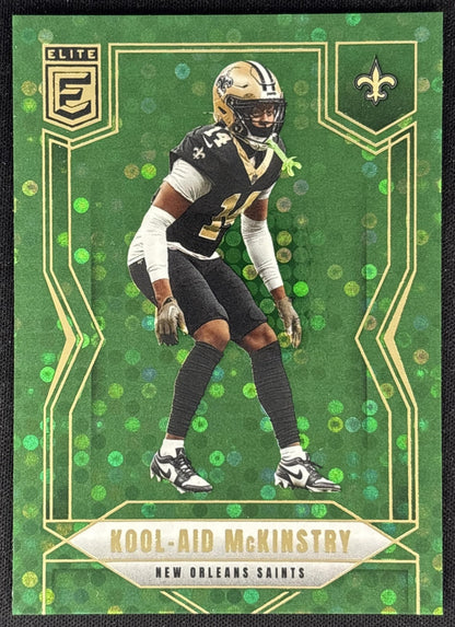 Kool-Aid McKinstry 2025 Panini Donruss Elite Green Disco Saints - Front