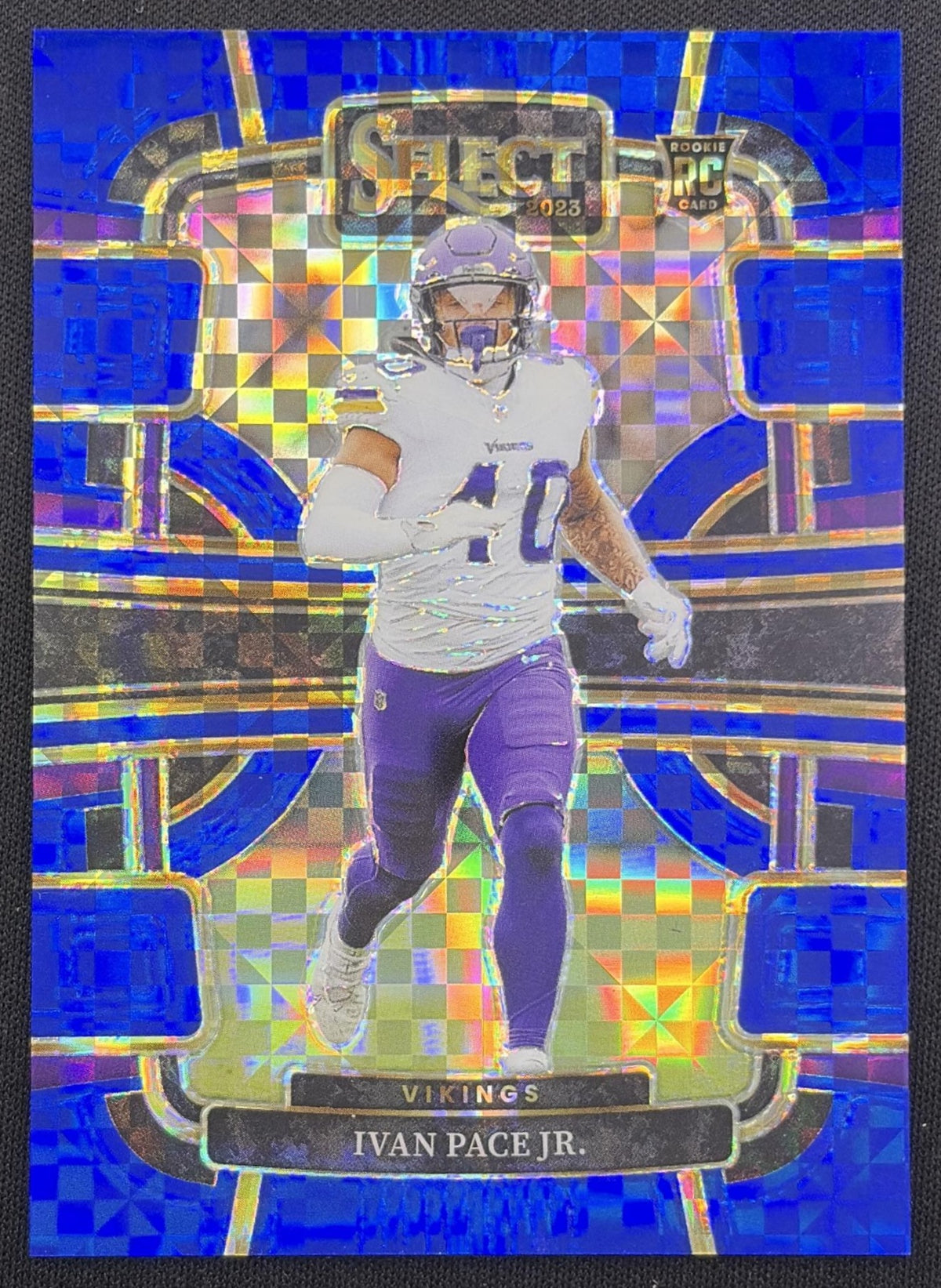 Ivan Pace Jr. 2023 Panini Select Blue Prizms /199 Vikings Minnesota Vikings