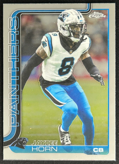 Jaycee Horn 2025 Topps Chrome Panthers Default Title Sports Trading Cards