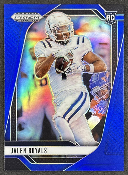 Jalen Royals 2025 Panini Prizm Draft Picks Blue /249 Chiefs front