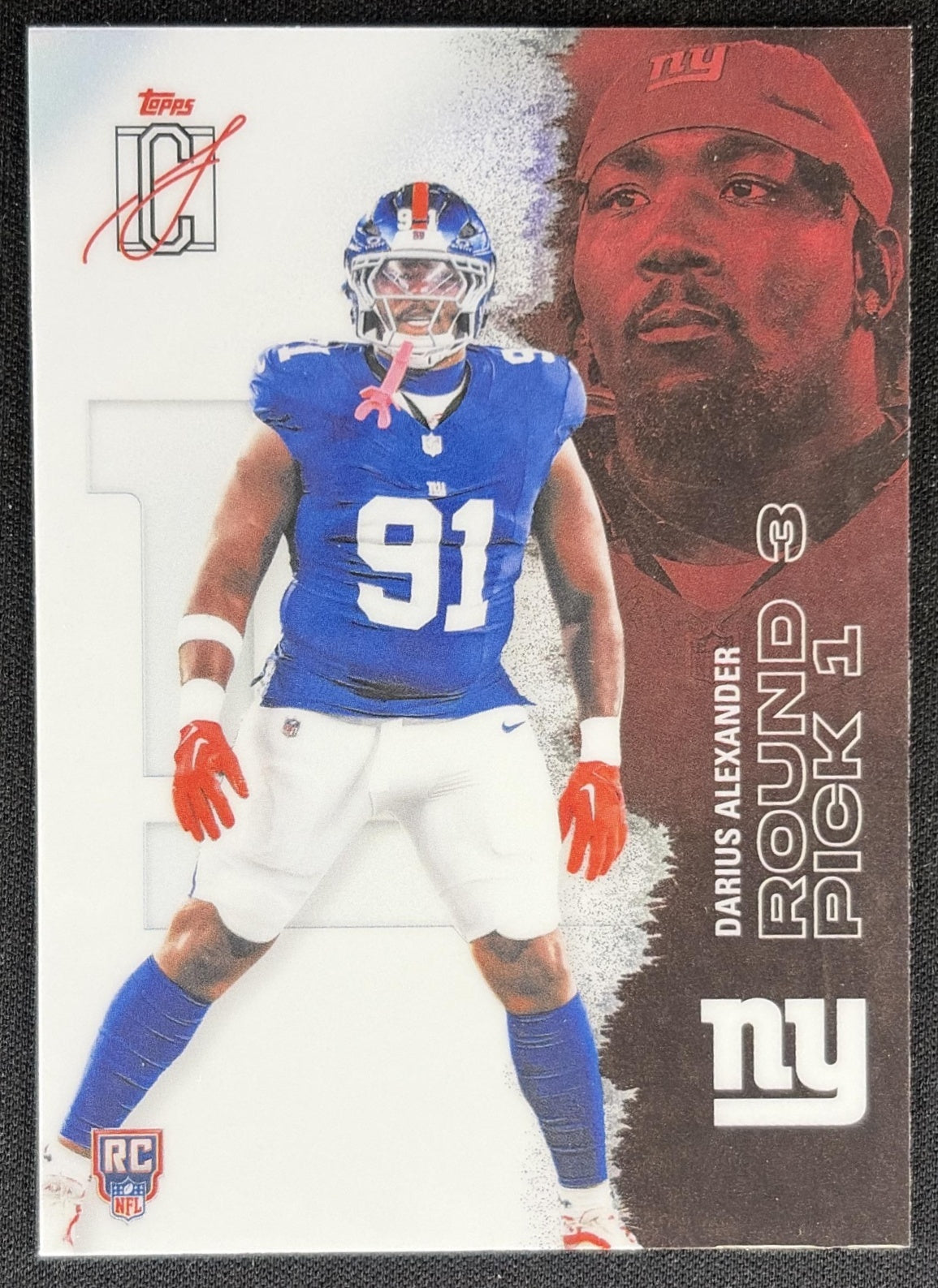 Darius Alexander 2025 Topps Signature Class Chrome Rookie White Refractor Giants