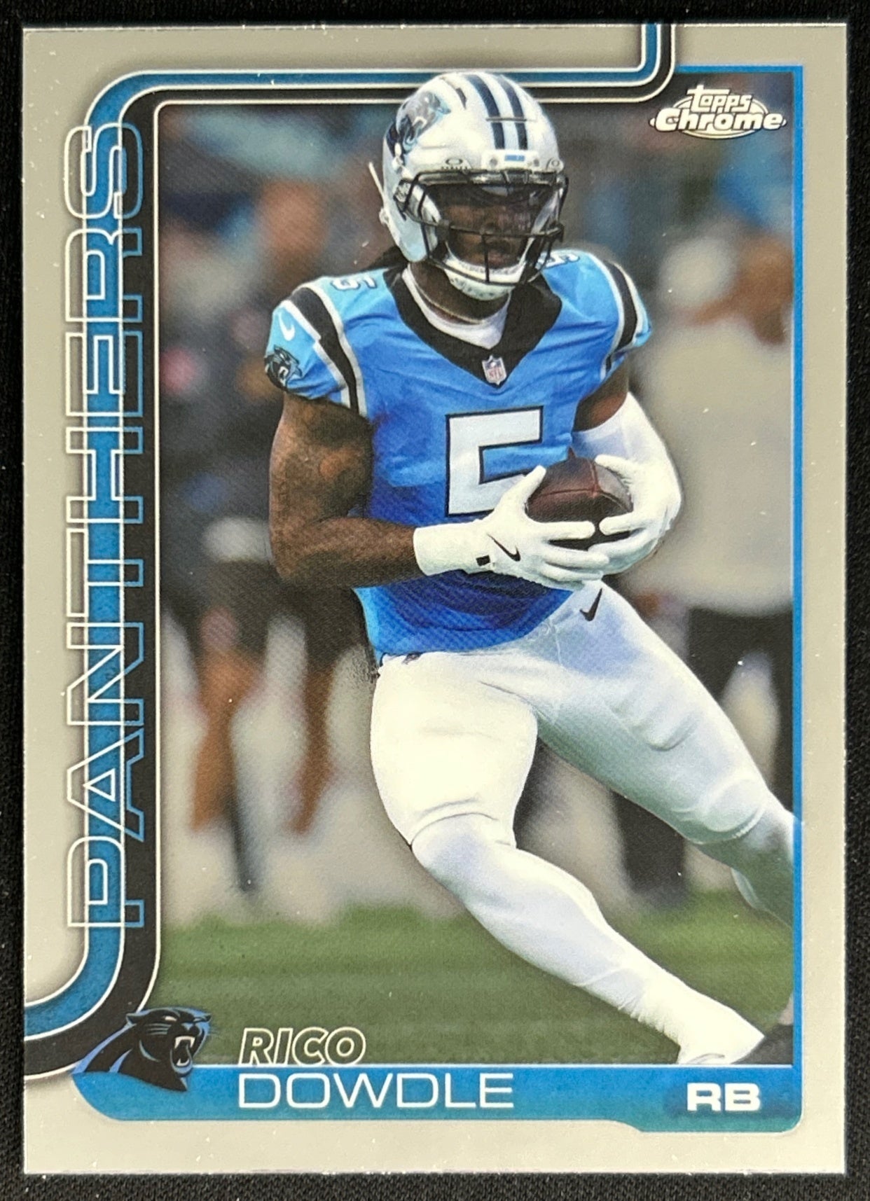 Rico Dowdle 2025 Topps Chrome Panthers Default Title Sports Trading Cards