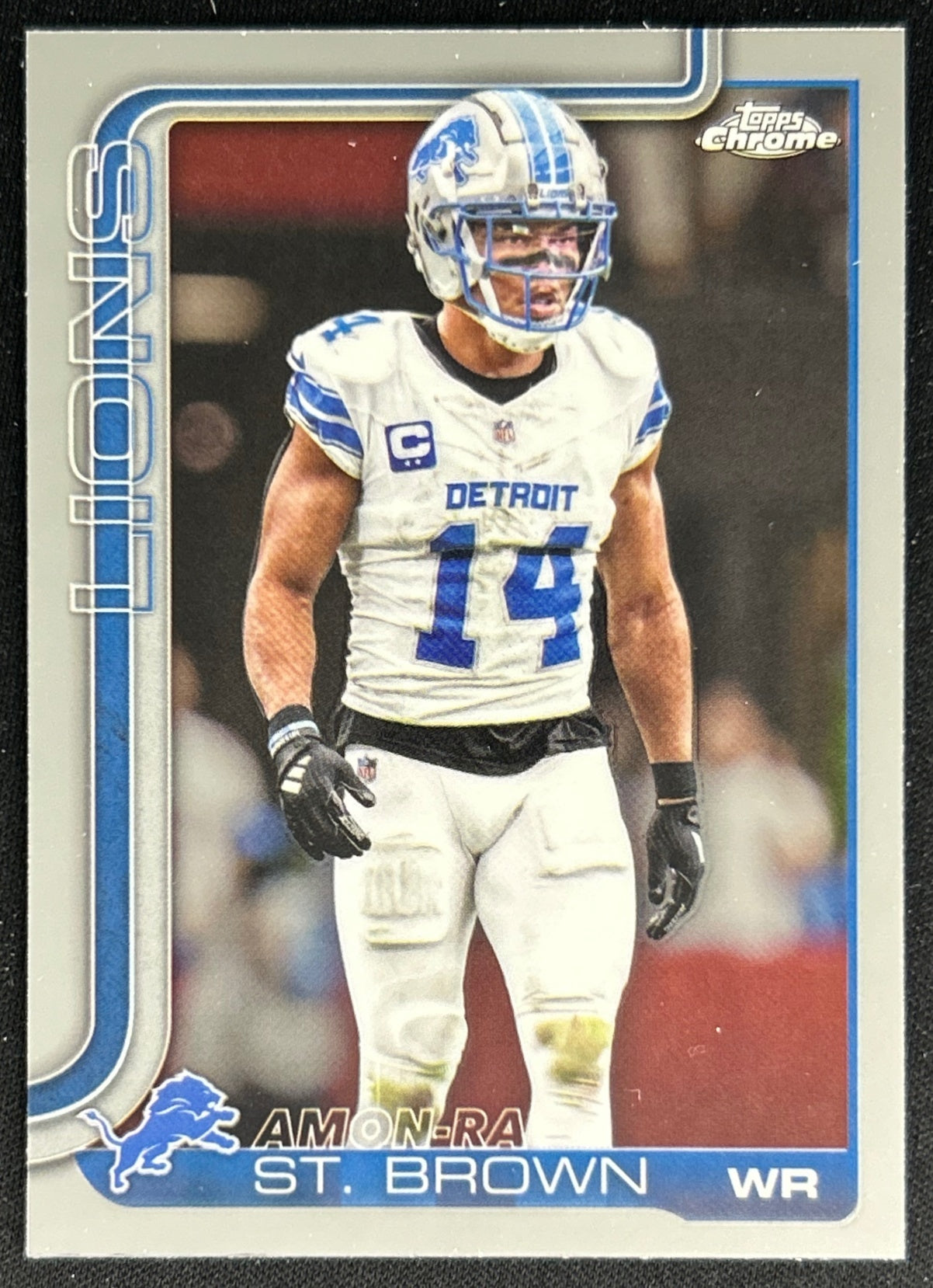 Amon-Ra St. Brown 2025 Topps Chrome Lions Default Title Sports Trading Cards