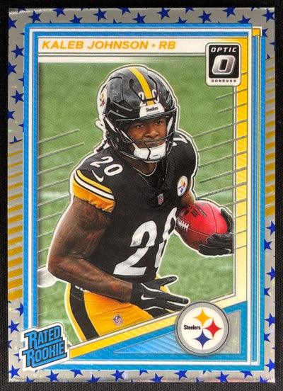 Kaleb Johnson 2025 Donruss Optic Rated Rookie Stars Prizm Steelers Default Title Football