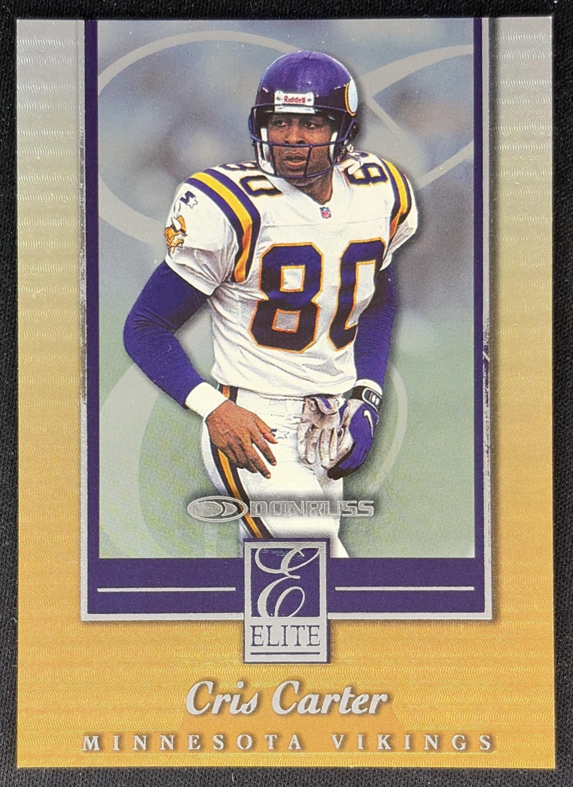 Cris Carter 1999 Donruss Elite Inserts /2500 Vikings front