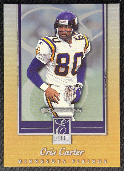 Cris Carter 1999 Donruss Elite Inserts /2500 Vikings front