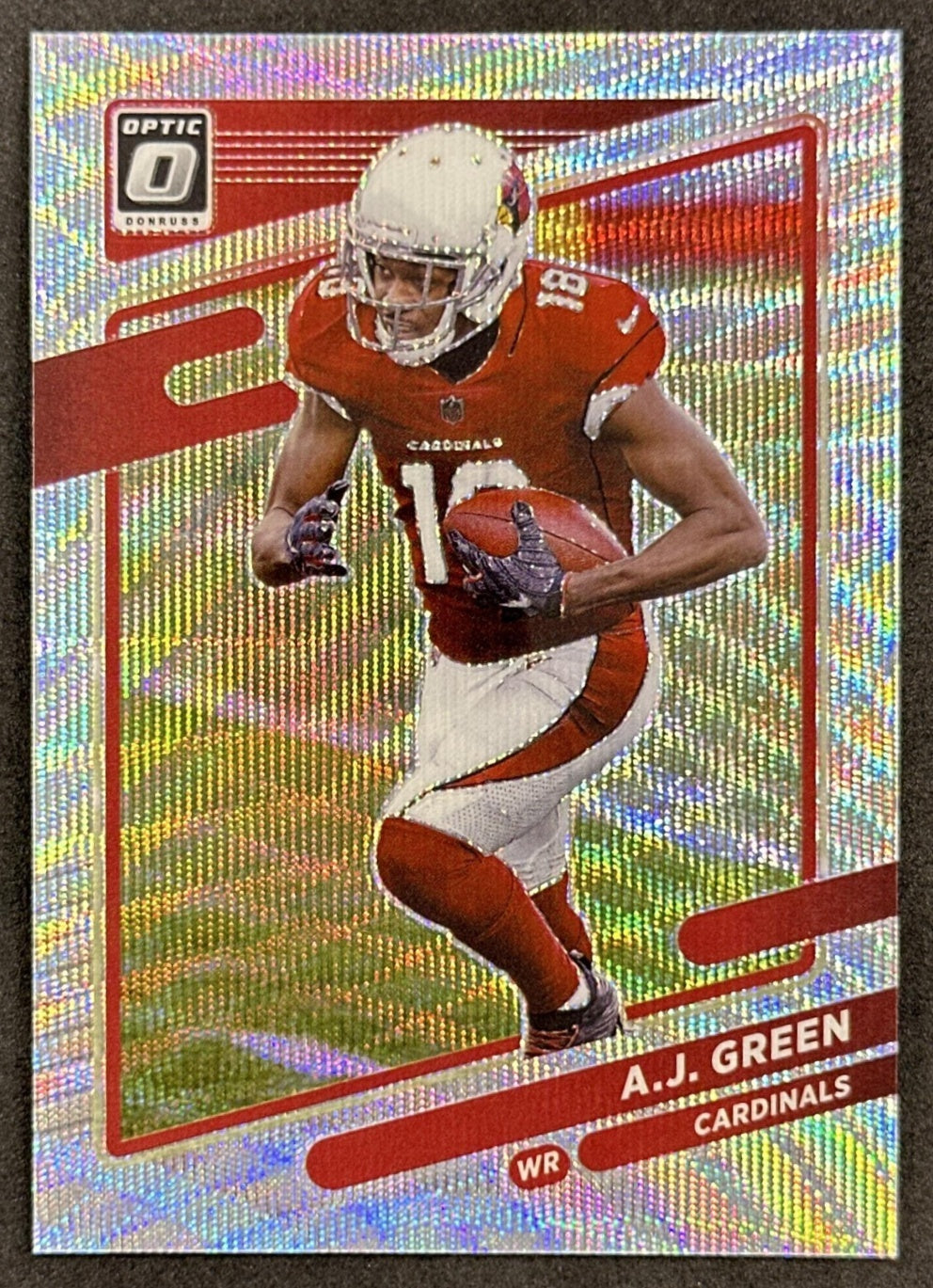 A.J. Green 2021 Panini Donruss Optic Wave /299 Cardinals front