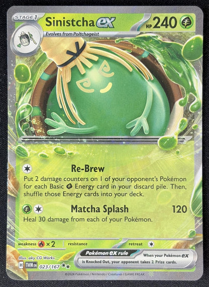 Sinistcha ex 2024 Pokemon Twilight Masquerade front