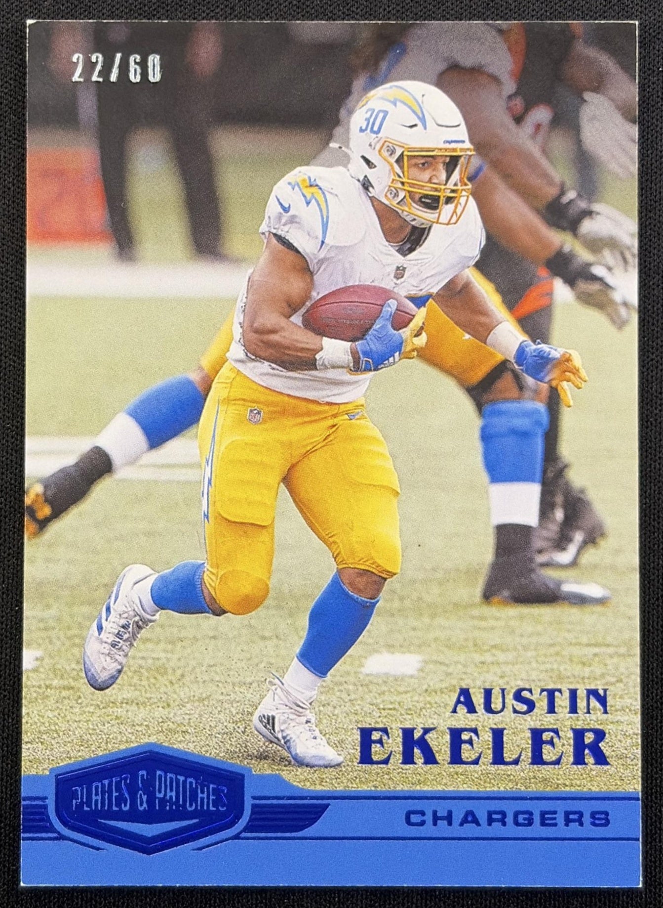 Austin Ekeler 2020 Panini Plates & Patches Blue /60 Chargers